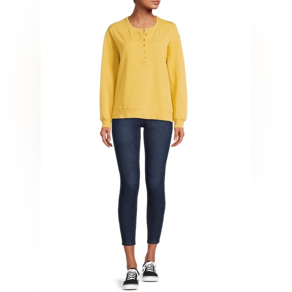 Time&Tru Yellow Sweatshirt - Picture 11 of 11